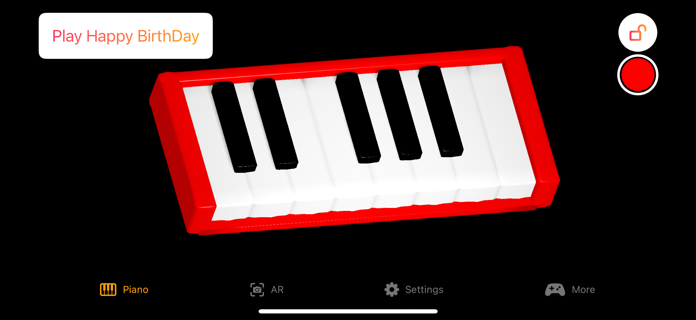 Melody per tastiera 3D Note per pianoforte - Scopri la massima esperienza di piano 3D media 1
