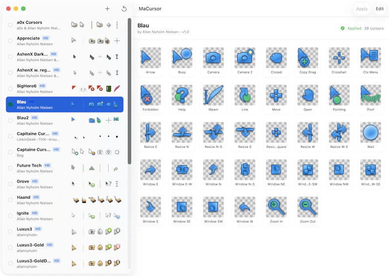 MaCursor screenshot 2