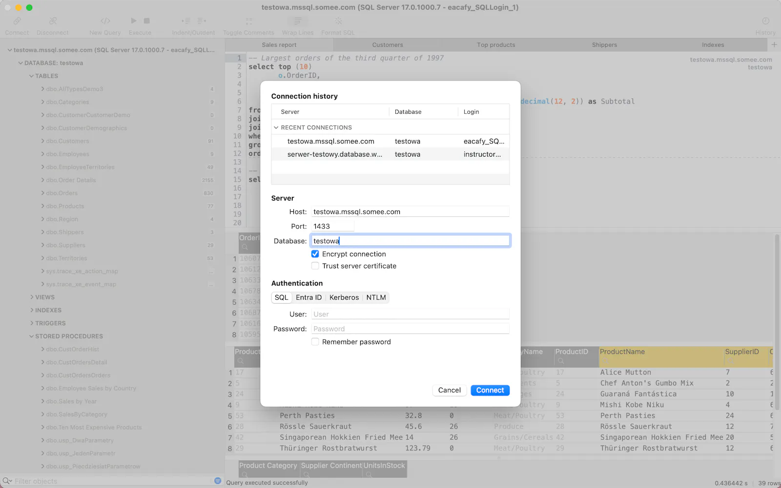 Native SQL Server Manager screenshot 2