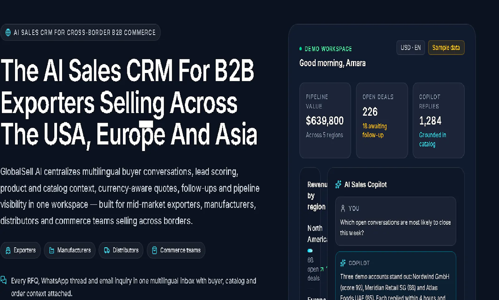 GlobalSell AI screenshot 1
