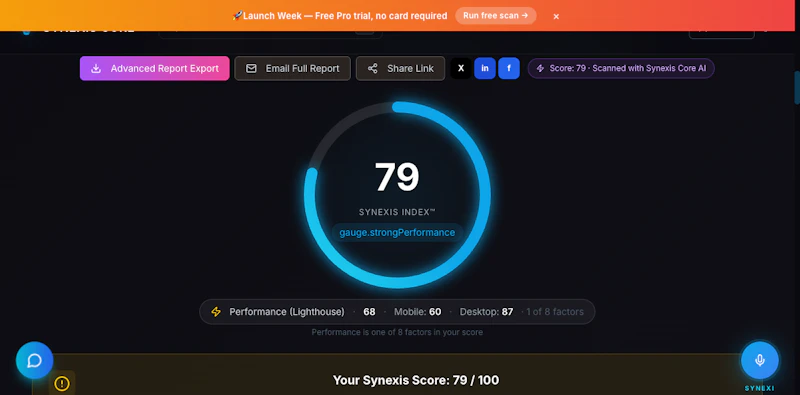 Synexis Core™ screenshot 2