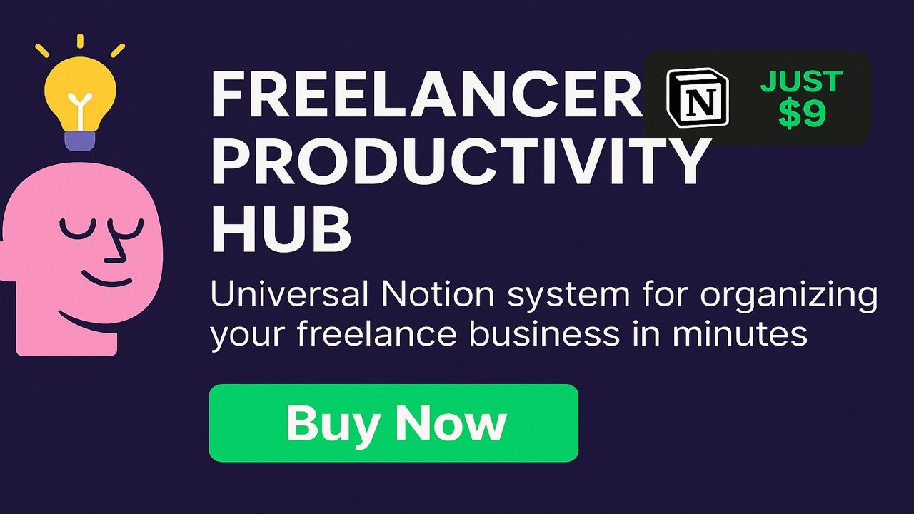 Freelancer Productivity Hub - The all-in-one Notion workspace for busy freelancers media 2