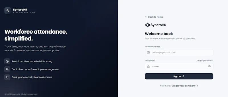 SyncroHR screenshot 2