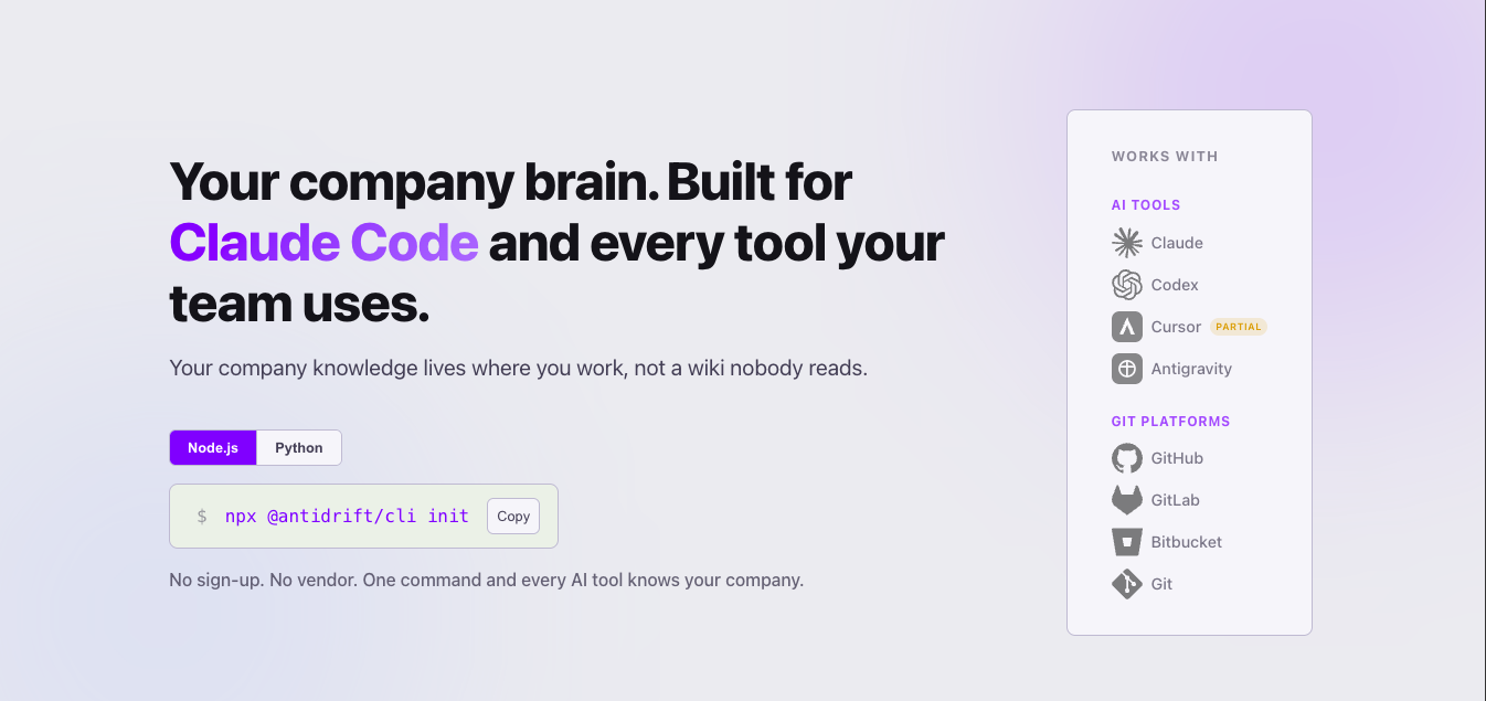 Antidrift: Company Brain gallery image