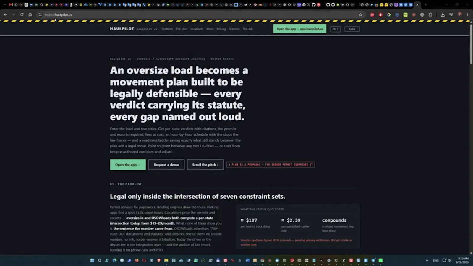 HaulPilot screenshot 1 (video preview)