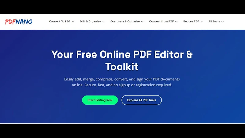 PDFNano screenshot 1 (video preview)