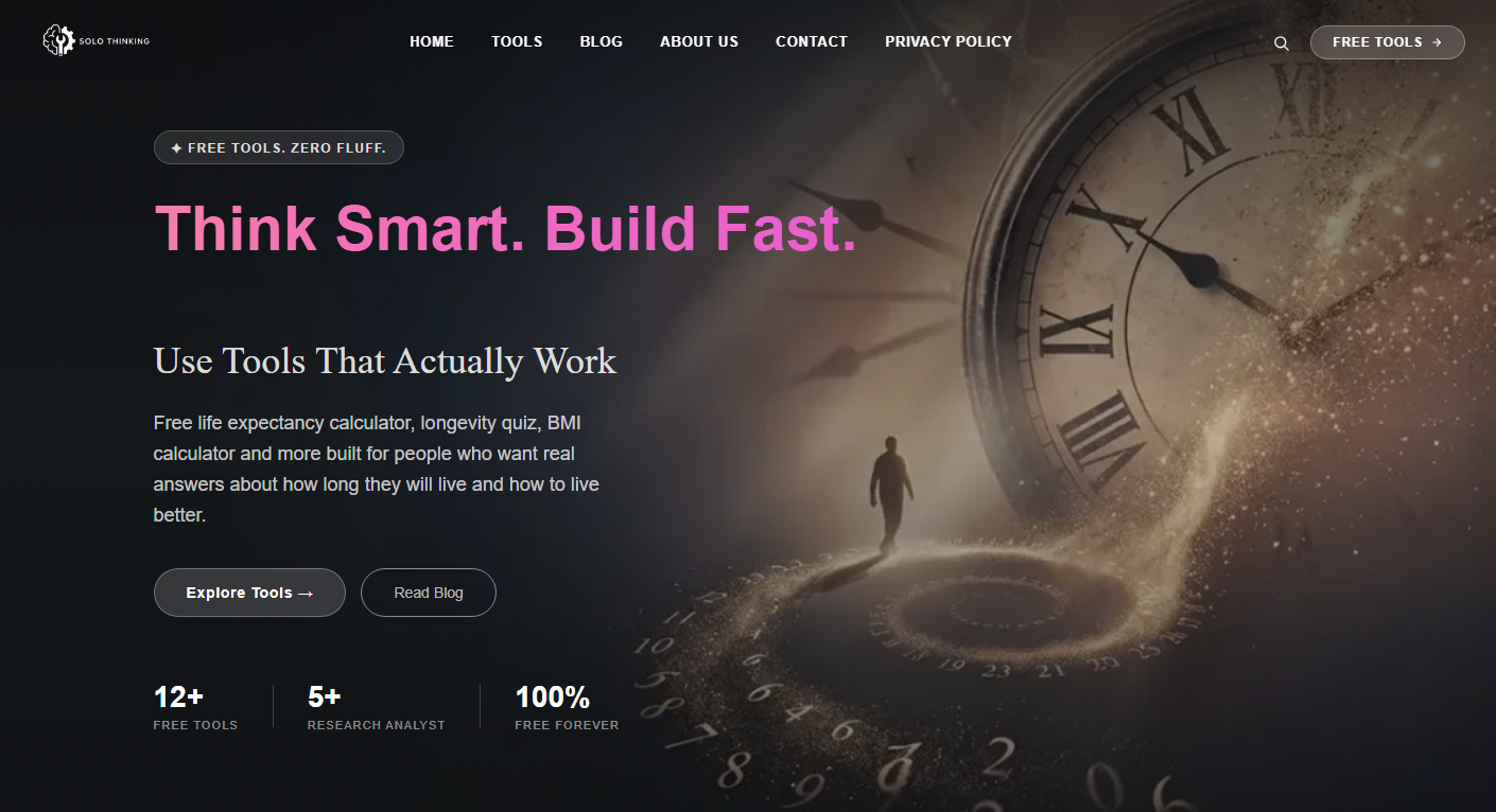 Life Expectancy Calculator -SoloThinking gallery image