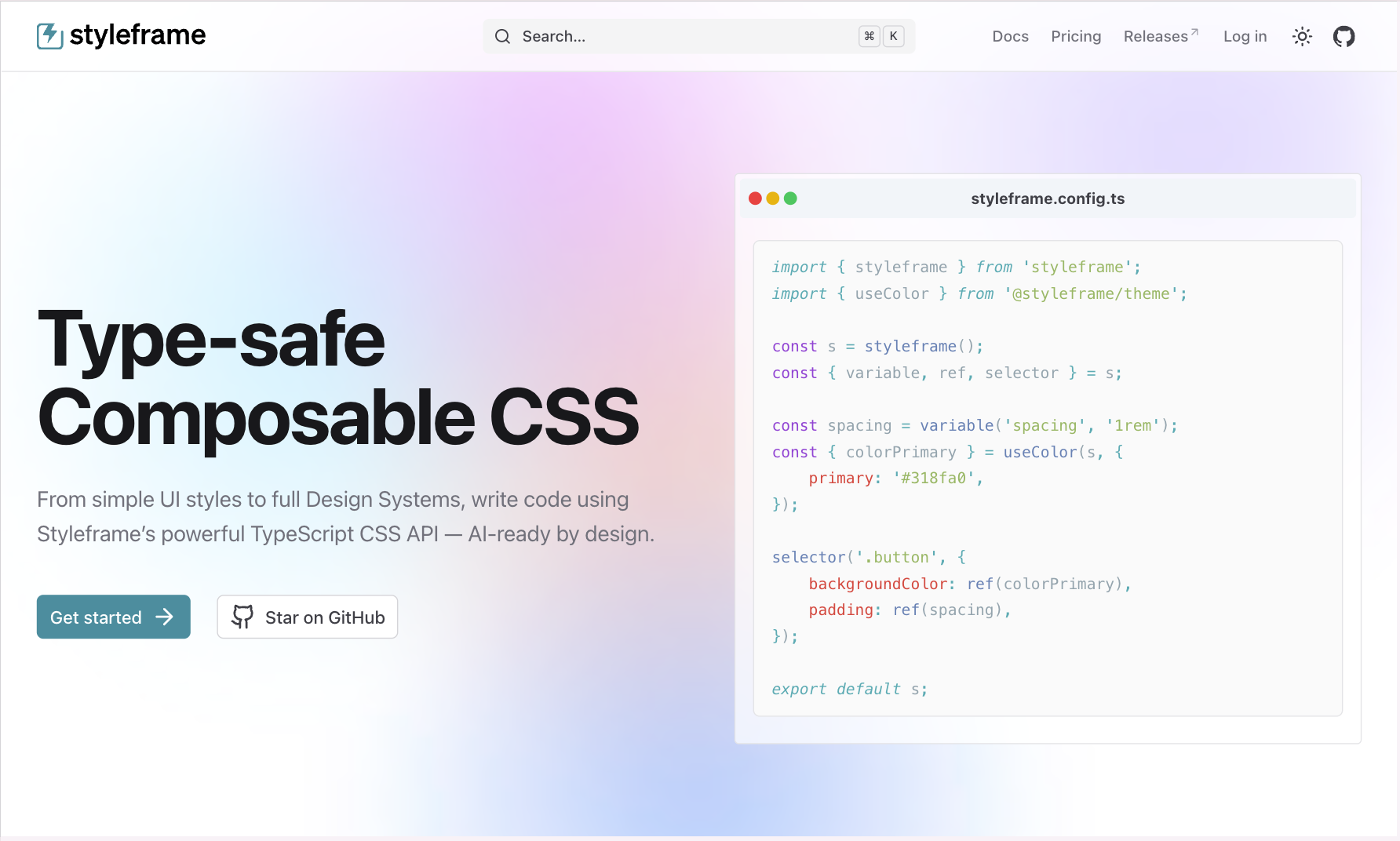 Styleframe - Screenshot 3 showing product features and functionality