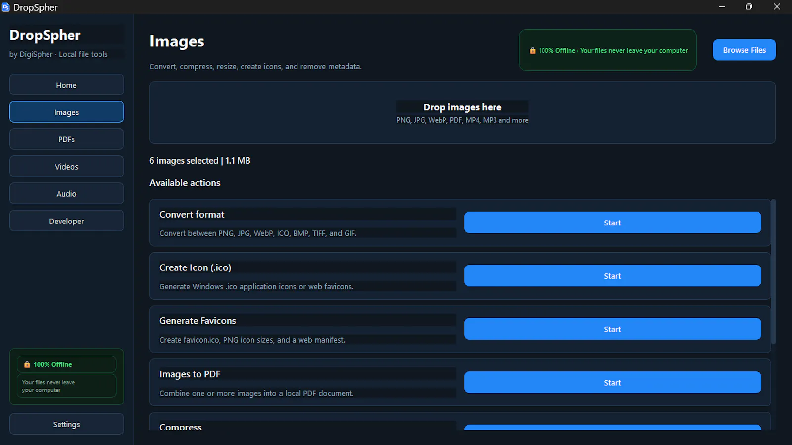 DropSpher File Converter screenshot 2
