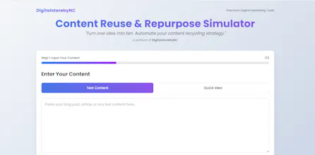 Content Reuse & Repurpose Simulator gallery image