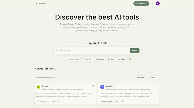 Top AI Tools screenshot 1