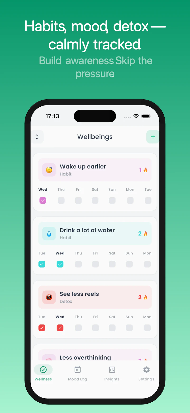 Clarity: Habit, Mood & Detox screenshot 3