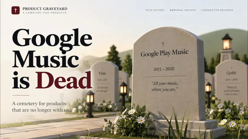 Product Graveyard screenshot 1 (video preview)