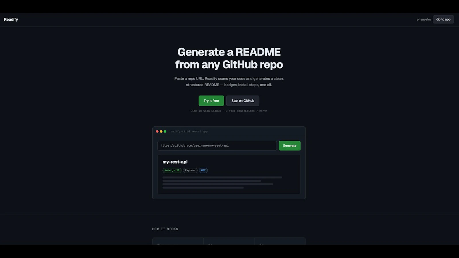 Readify screenshot 1 (video preview)