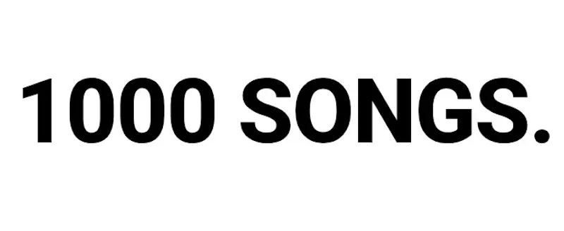 1000 Songs. 10 Songs a year. 100 Years screenshot 1