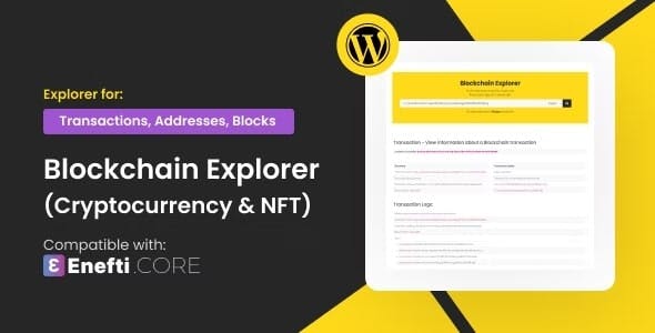 Blockchain Explorer NFT & Crypto Plugin media 1
