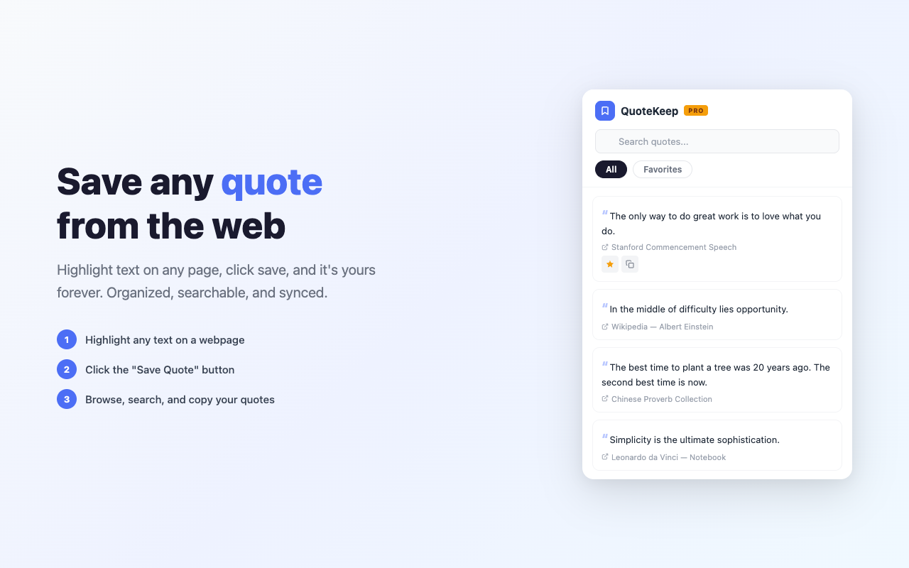 QuoteKeep — Save & Sync Quotes media 2