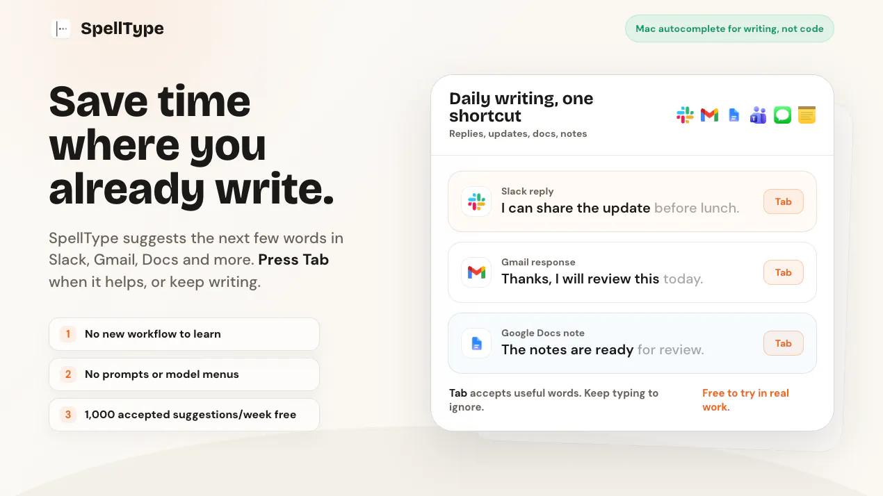 SpellType product
