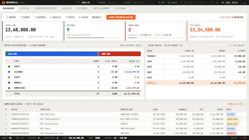 GSTR Reco screenshot 3