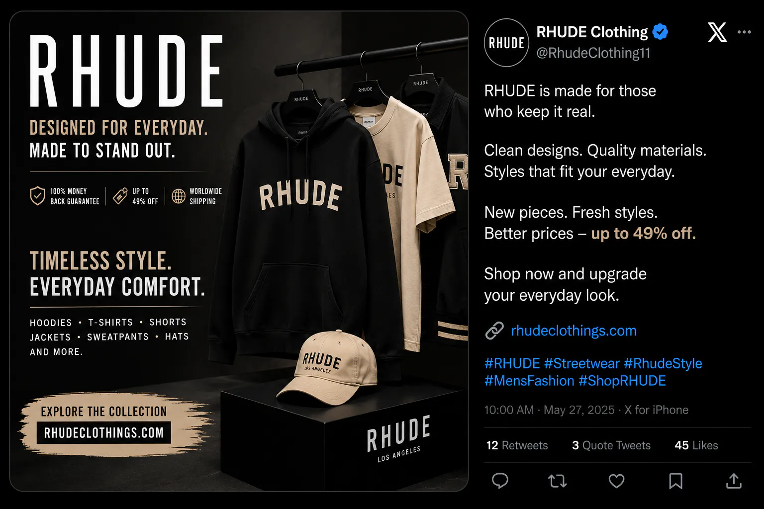 Rhude Clothing gallery image