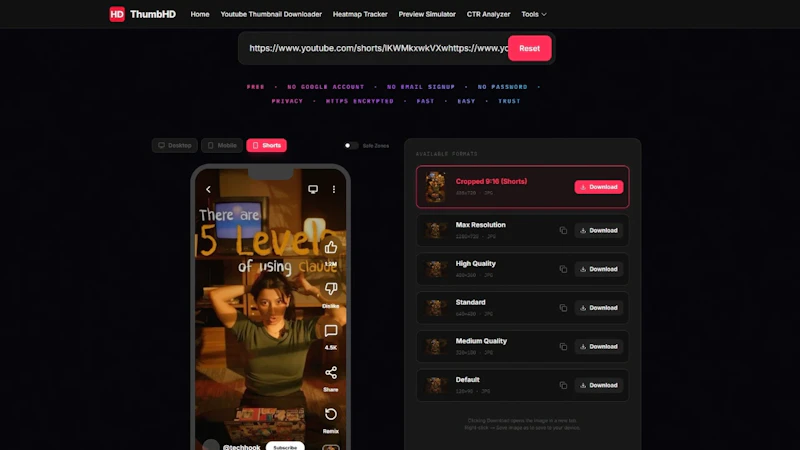 ThumbHD screenshot 3