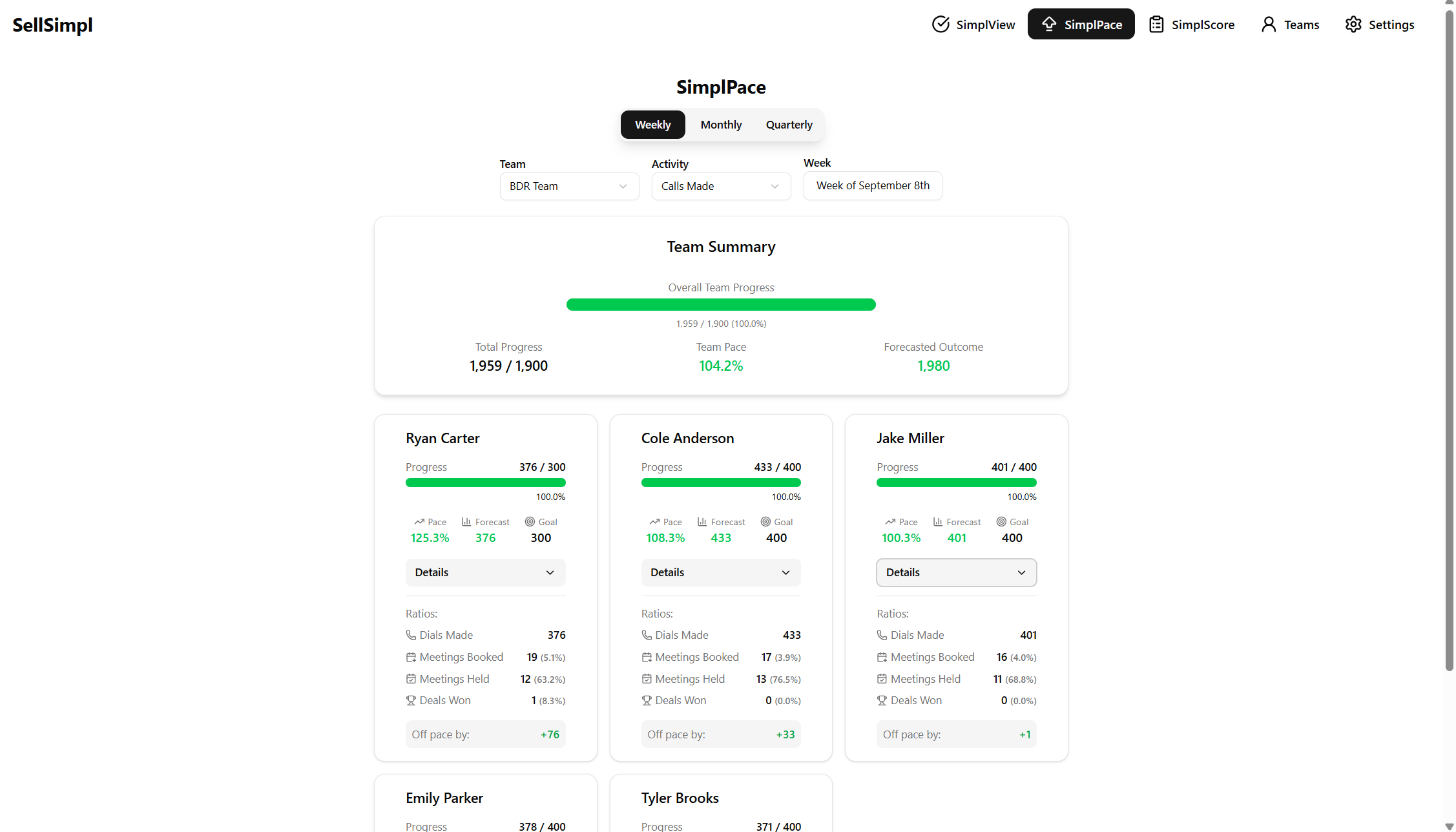 SellSimpl - The lightweight sales app - Screenshot 4 showing product features and functionality