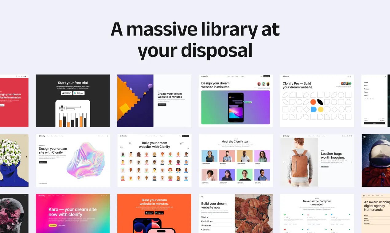 Clonify Figma Library gallery image
