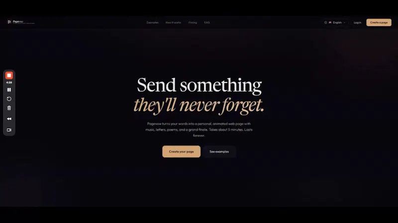 Pagevow screenshot 1 (video preview)