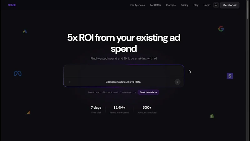 1ClickReport — Marketing AI in Claude screenshot 1 (video preview)