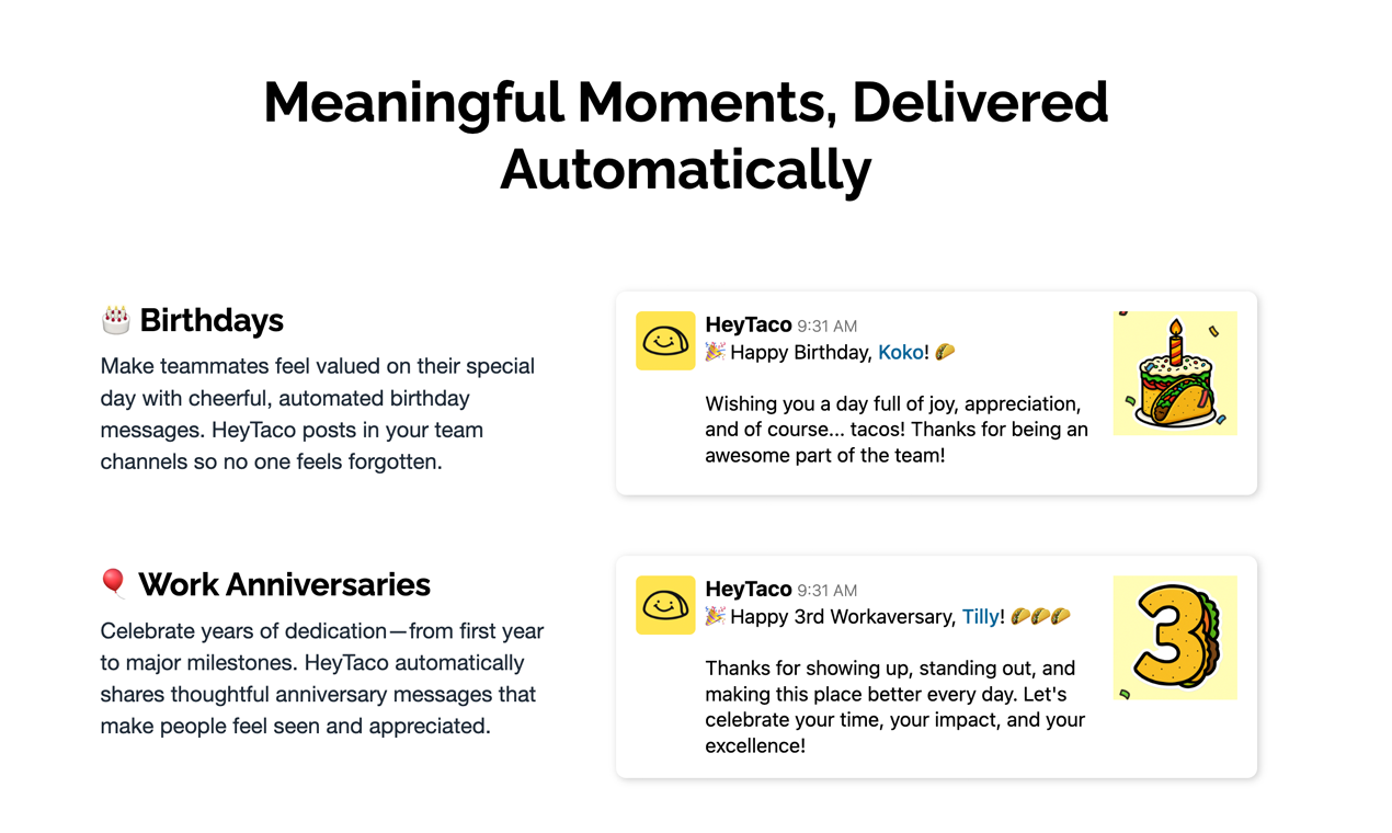 HeyTaco Milestones for Slack media 3