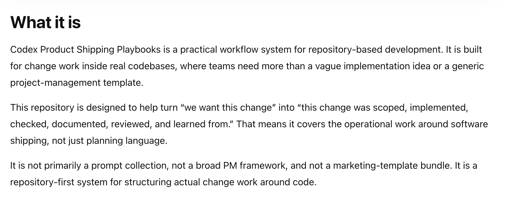 Codex Product Shipping Playbooks - Screenshot 5 showing product features and functionality