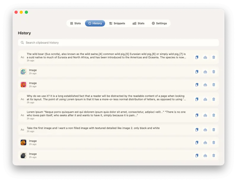 clipBoar screenshot 2