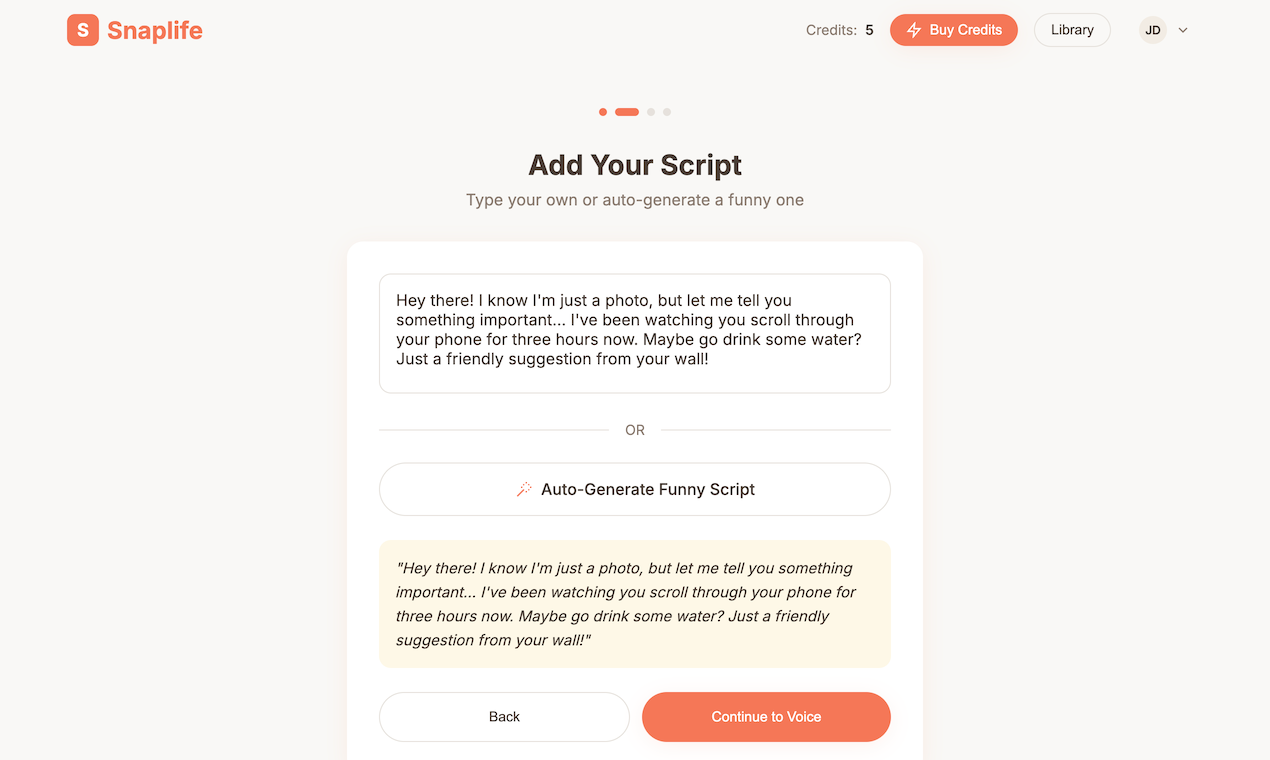 Snaplife AI gallery image
