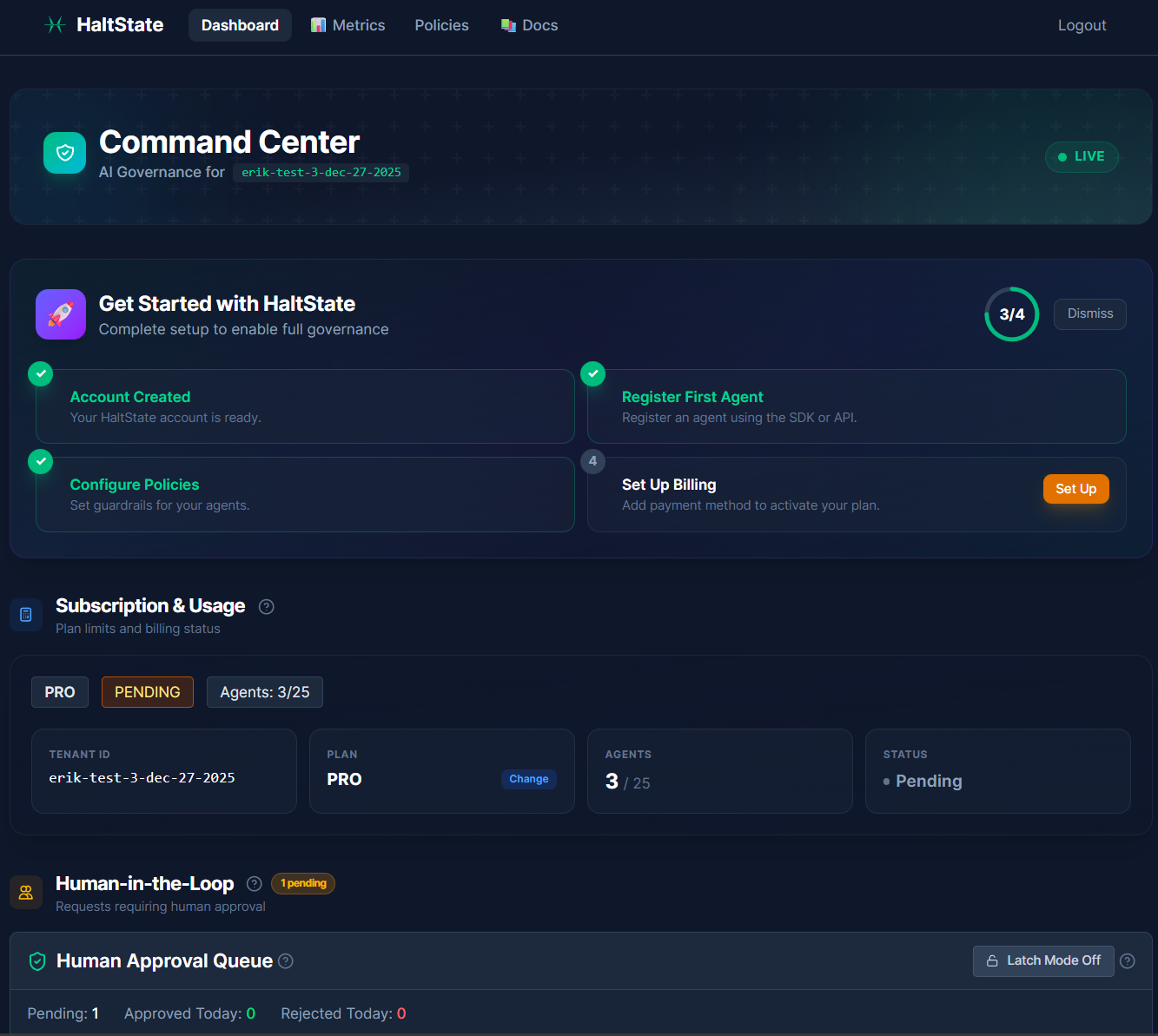 HaltState - Screenshot 5 showing product features and functionality