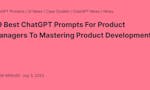 99 ChatGPT Prompts for Product Managers image