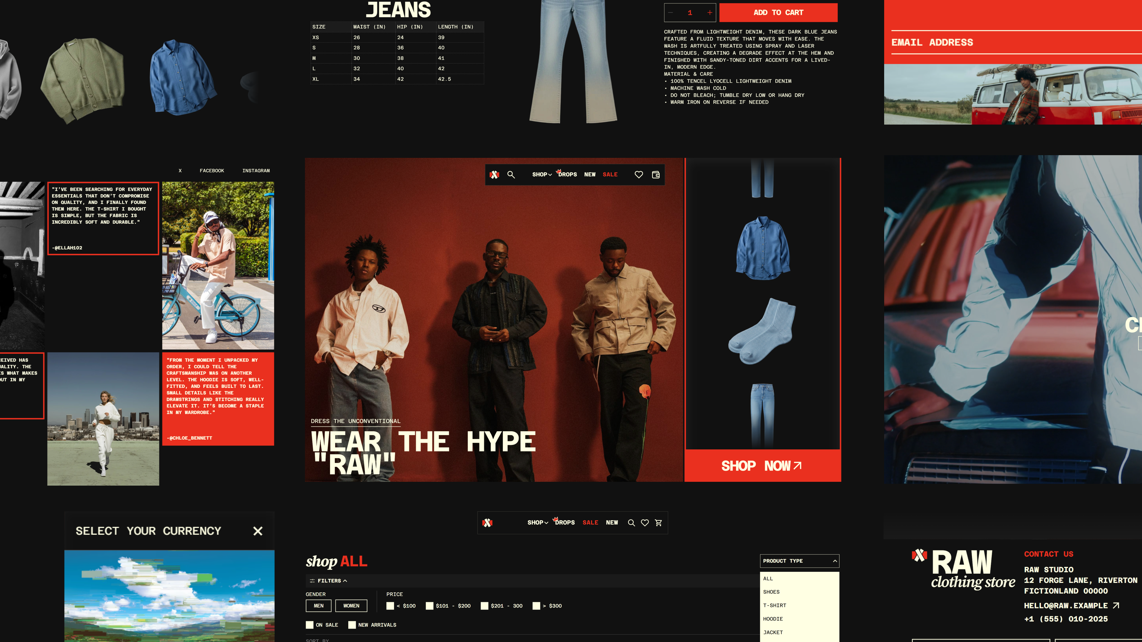 RAWLINE E-Commerce Framer Template gallery image