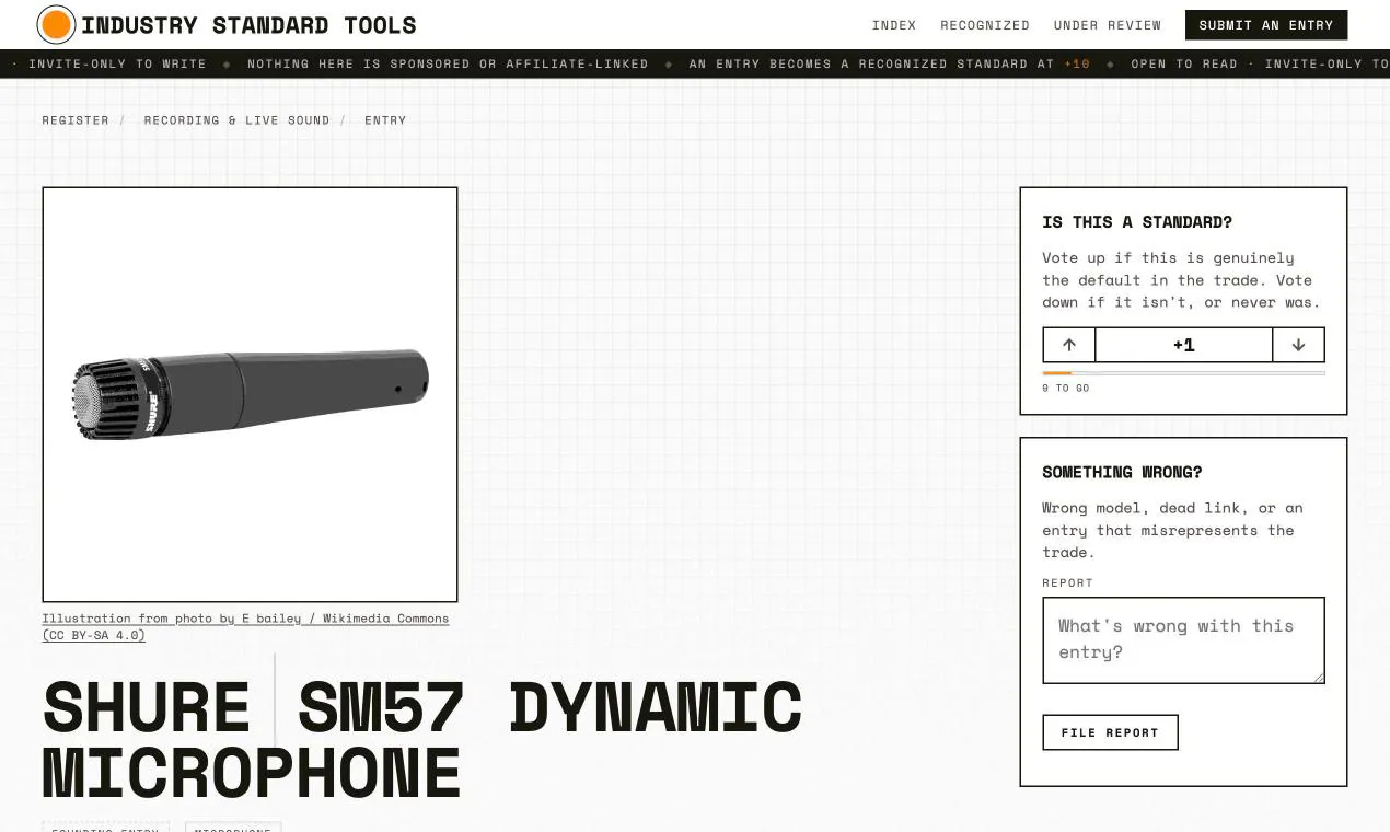 Industry Standard Tools gallery image