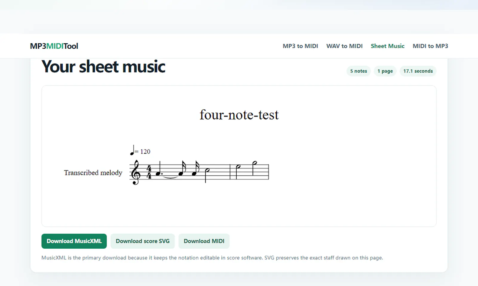 MP3 MIDI Tool screenshot 1