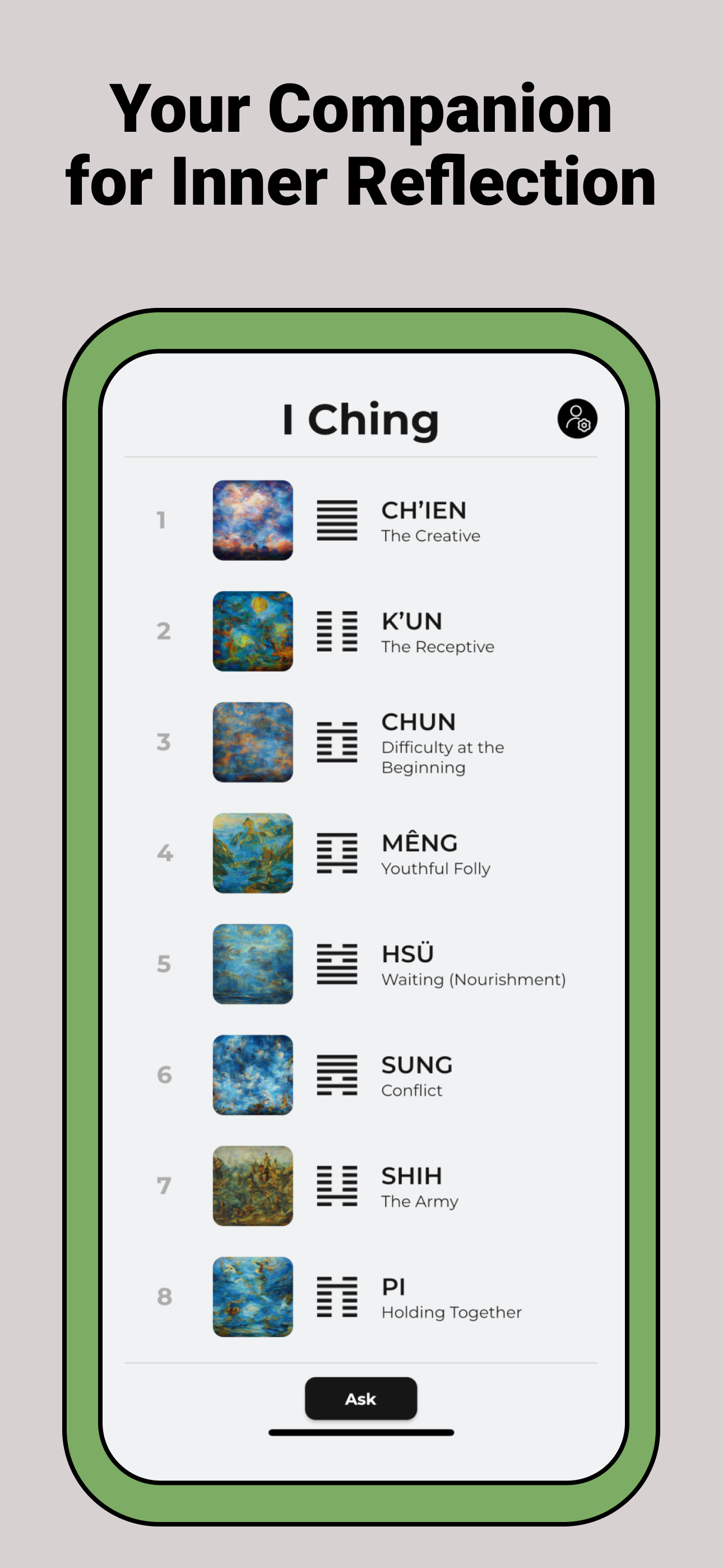 Média Application Ai Ching 2