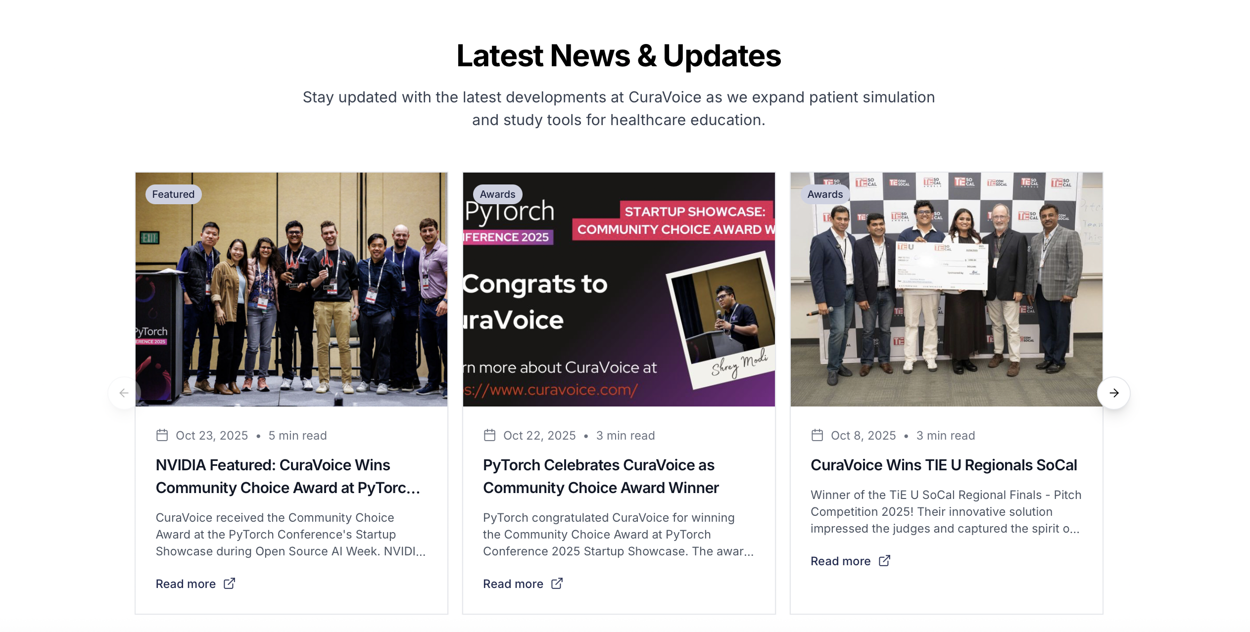 CuraVoice - Screenshot 4 showing product features and functionality