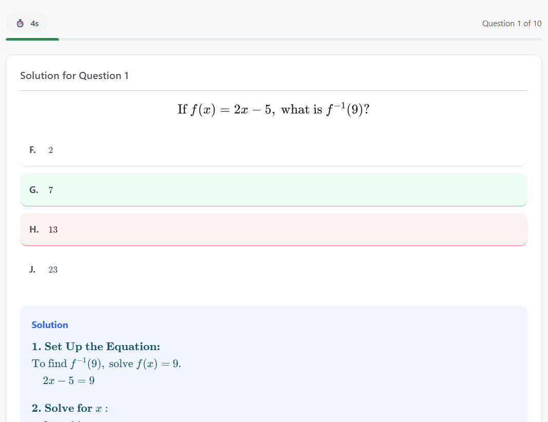 ACT Math Sprint gallery image
