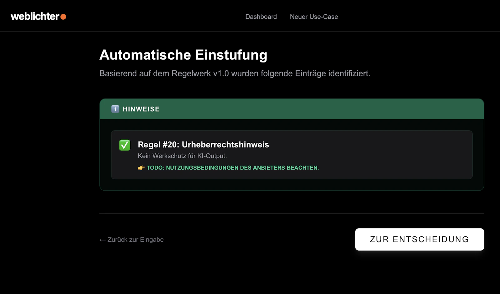 AIActTool screenshot 2
