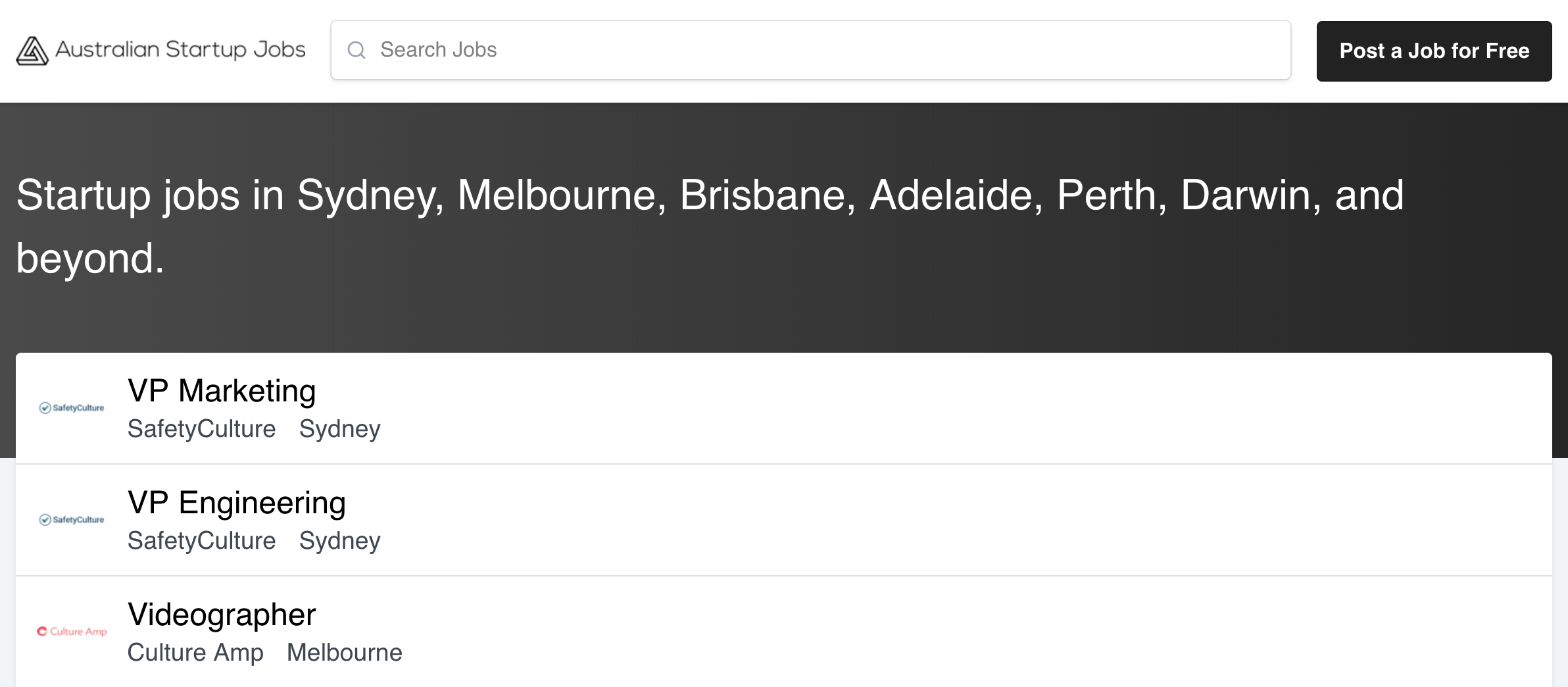 Australian Startup Jobs gallery image