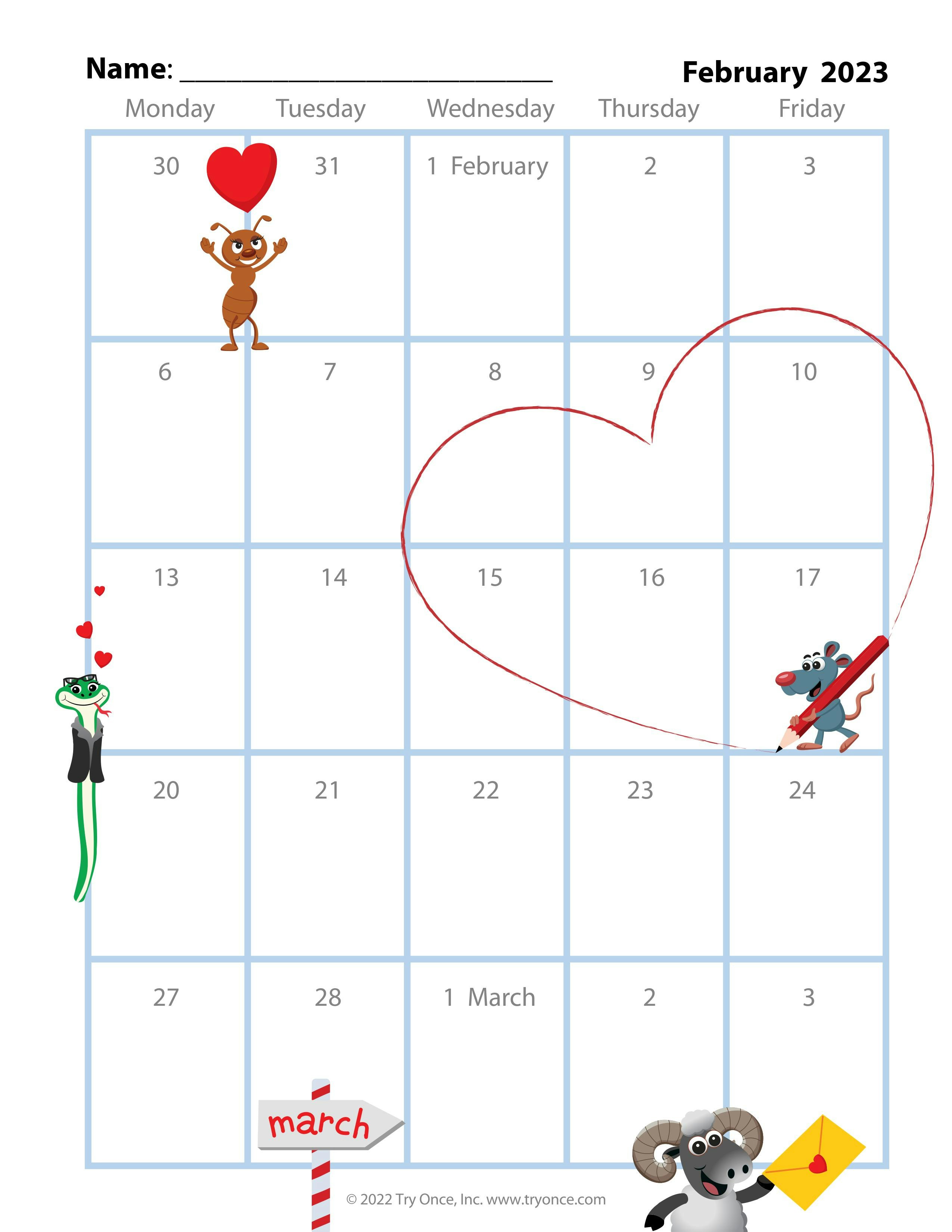 Klassenzimmerkalender - Druckbare monatliche Kalender für Grundschullehrer Medien 1