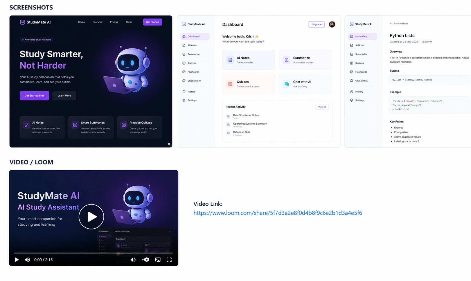 StudyMate AI gallery image