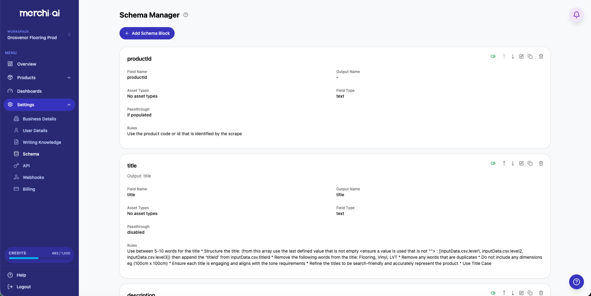 merchi.ai - Screenshot 5 showing product features and functionality