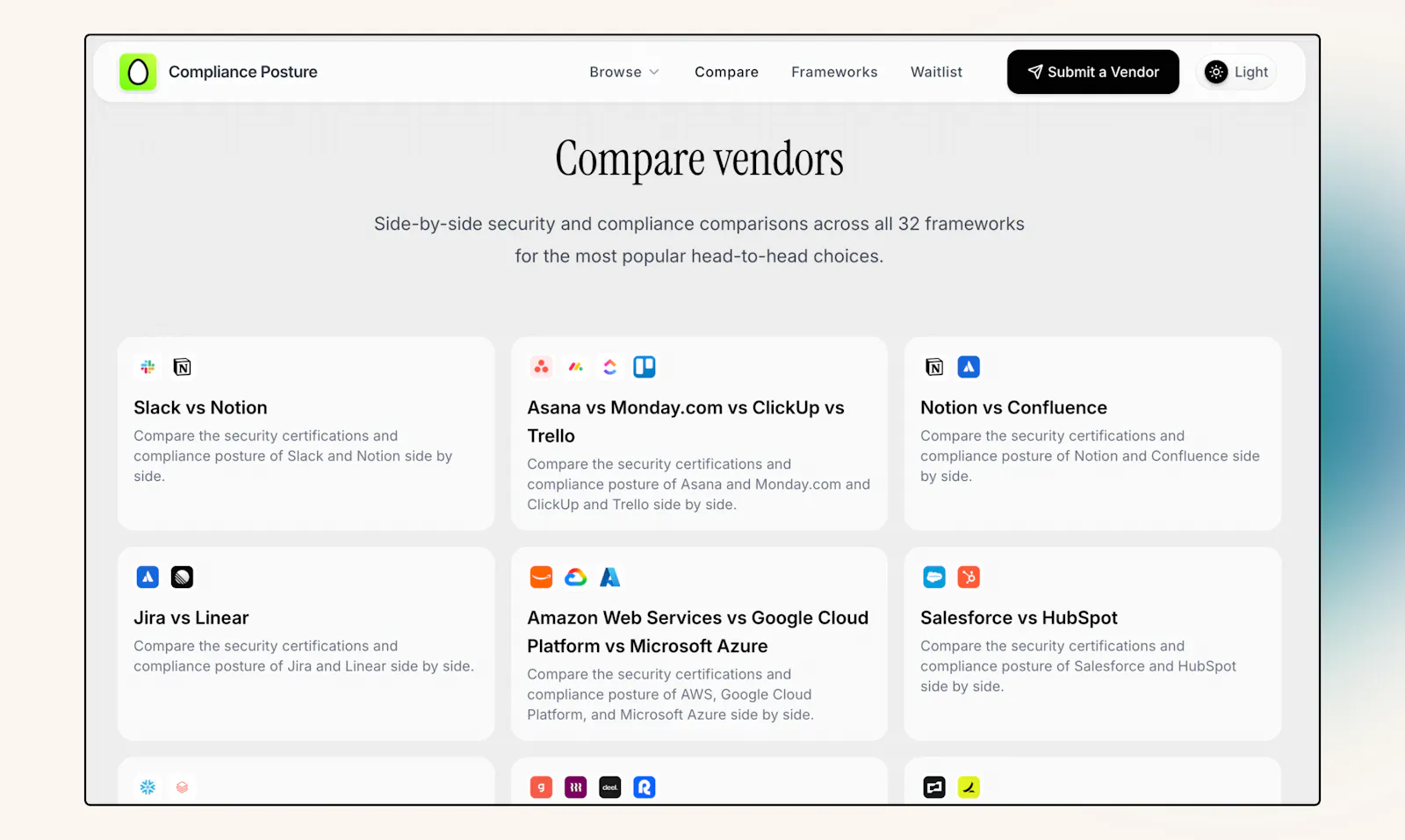Compliance Posture screenshot 2