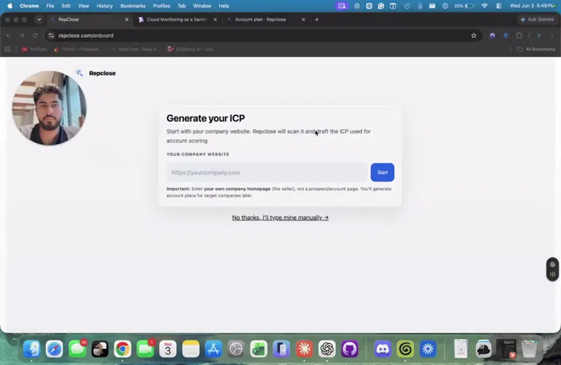Repclose screenshot 1 (video preview)