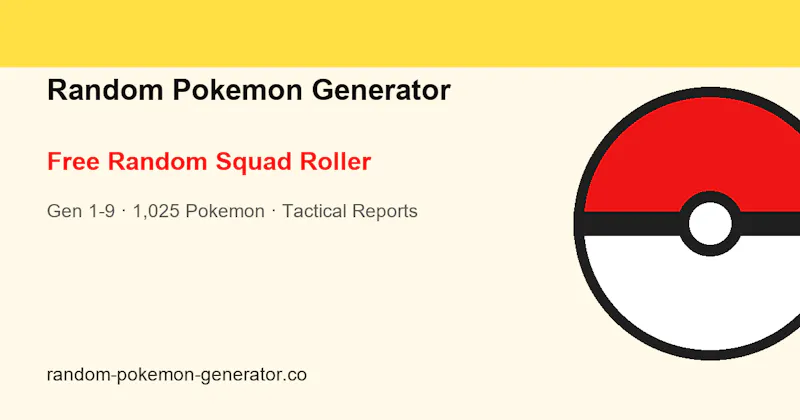 Random Pokemon Generator screenshot 1