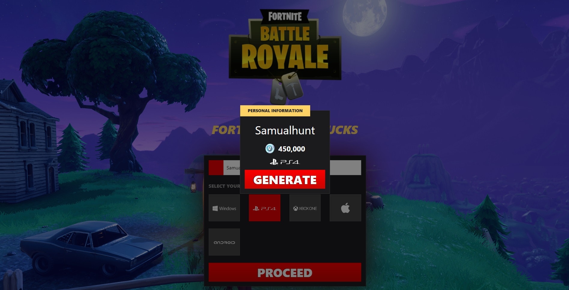 100% Working: Fortnite vBuck Generator UPDATED [NO-SURVEY]